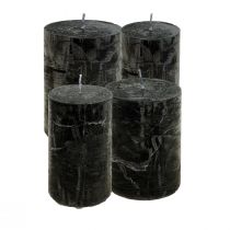 Artikel Schwarze Kerzen Durchgefärbte Stumpenkerzen Rustic Kerzen