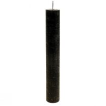 Artikel Stabkerzen durchgefärbt Schwarze Kerzen 34×240mm 4St