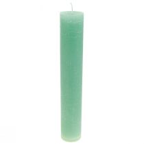 Artikel Grüne Kerzen Groß Stabkerzen Durchgefärbt 50x300mm 4St