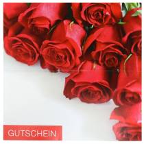 Artikel Gutscheinkarte rote Rosen + Umschlag 1 St