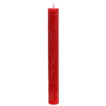 Artikel Stabkerzen durchgefärbt Rot 34mm x 300mm 4St