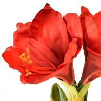 Artikel Amaryllis in Moosballen künstlich – Leuchtend rote Blüten, 49 cm – Elegante und natürliche Raumdekoration