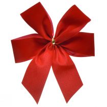 Artikel Dekoschleife Rot Samtschleife 4cm breit Weihnachtsschleife für draußen 15×18cm 10St