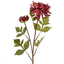 Artikel Künstliche Chrysantheme in Burgund Ø5cm/Ø11cm L70cm