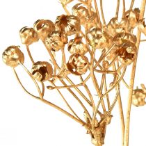 Artikel Kunstpflanzen Flachs künstlich Gold Adventsdeko 54cm 4St