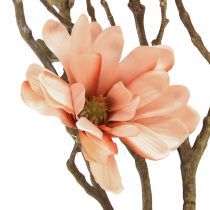 Artikel Magnolienzweig mit 6 Blüten Magnolie künstlich Lachs 84cm