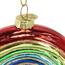 Artikel Regenbogen-Ornament aus Glas – Festliche Weihnachtsbaumdekoration mit glänzenden Farben