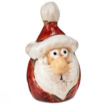 Artikel Keramik Weihnachtsmann Figur, Rot, 7cm – Festliche Weihnachtsdekoration – 6 St
