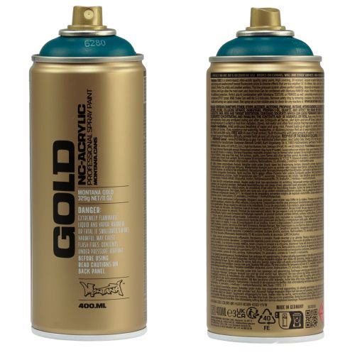 Artikel Sprühfarbe Lackspray Petrol Montana Gold Blau Matt 400ml