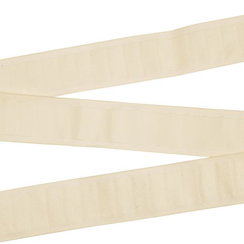 Floristik24 Dekoband Band Schlaufen Schlaufenband Creme 40mm 6m