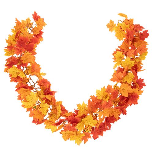 Artikel Künstliche Ahornblatt-Girlande 170 cm Herbstdeko in Rot, Orange und Gelb