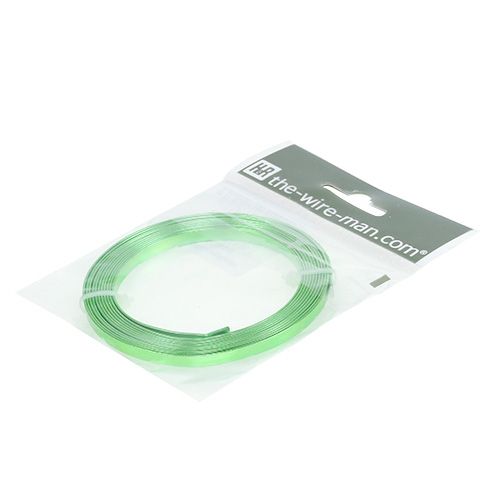 Artikel Aluminium Flachdraht Grün 5mm x 1mm 2,5m