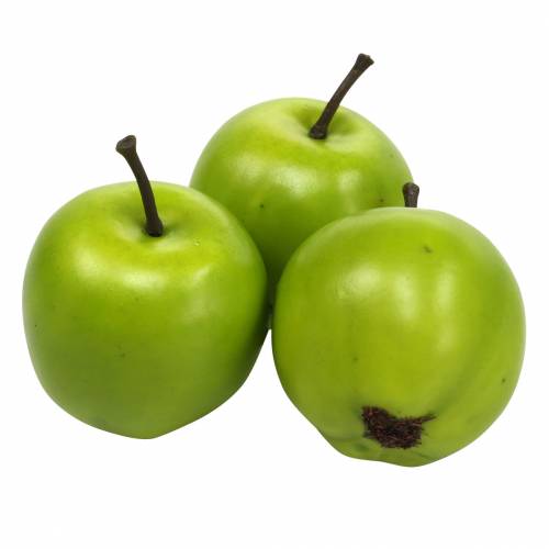 Floristik24 Deko-Obst Mini-Apfel künstlich Grün 4,5cm 24 St