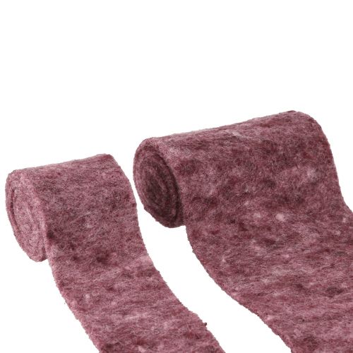 Floristik24 Bastelfilz Berry Dekoband Filz B7/15cm L1/1m 2er-Set