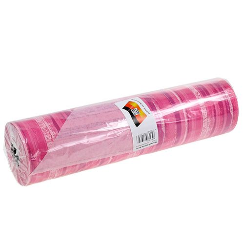 Artikel Blumenpapier 37,5cm Pink Streifen 100m