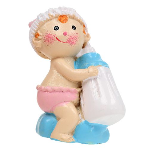 Artikel Deko-Figur Baby Blau, Rosa 4,5cm 2St