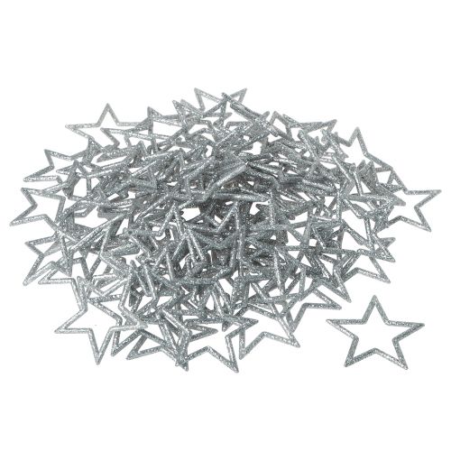 Artikel Deko Sterne Silber Glitter Weihnachtssterne 4,5cm 120 St