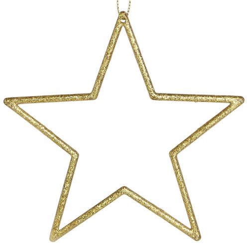 Artikel Deko Sterne zum Hängen Baumschmuck Gold Ø12cm 12 St