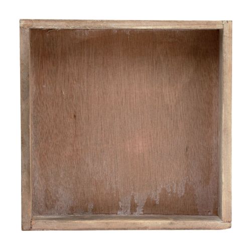 Artikel Deko Tablett quadratisch Holztablett Natur 20×20×3,5cm 2St