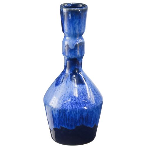 Artikel Deko Vase Keramik Blau Grün Braun Ø8cm H18,5cm 3St
