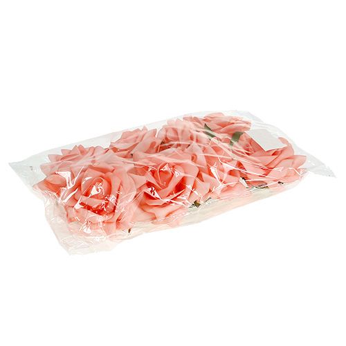 Artikel Foam Rose Ø 10cm Lachs 8St