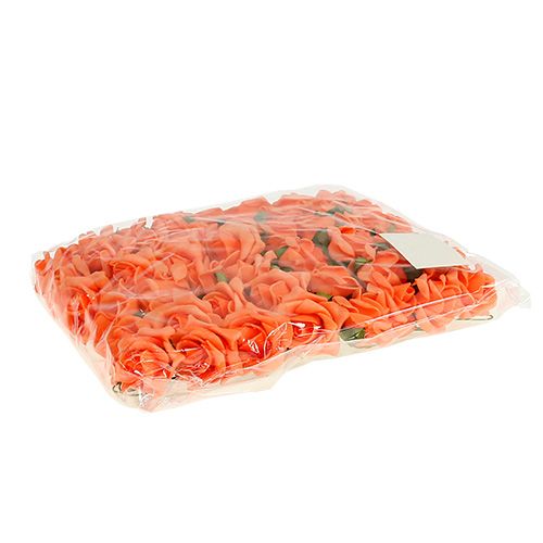 Artikel Foam Rose Ø 3,5cm orange 48St