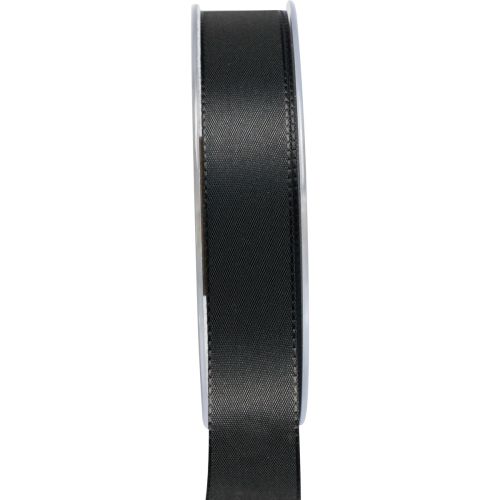 Floristik24 Geschenkband Schwarz Trauerflor Dekoband 25mm 50m