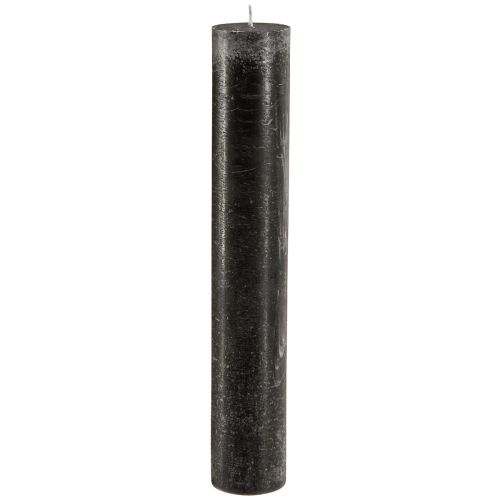 Große Kerzen Schwarze Stabkerzen 50mm x 300mm 4 St