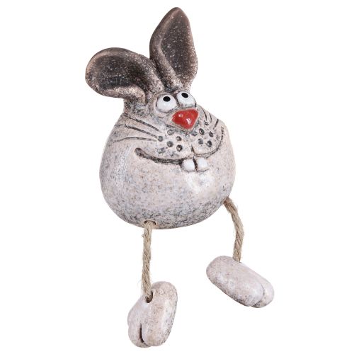 Hase Keramik Deko Kaninchen Kantenhocker 6,5×7×9,5cm 3 St