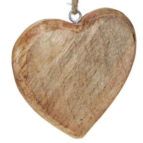 Floristik24 Holzherz Natur Deko Herzen zum Aufhängen Holz 10cm 8 St