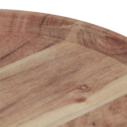 Artikel Holztablett rund Akazienholz Tablett Natur Schneidebrett Ø25cm