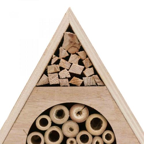 Artikel Insektenhotel Wabe Bienenhotel Holz Weiß Natur H18,5cm 2St