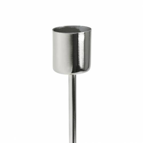 Artikel Metall-Kerzenhalter-Set für Stabkerzen Silbern Ø2,2cm H28cm 2St