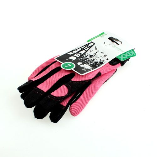 Artikel Kixx Synthetik Handschuhe Gr.7 Rosa, Schwarz