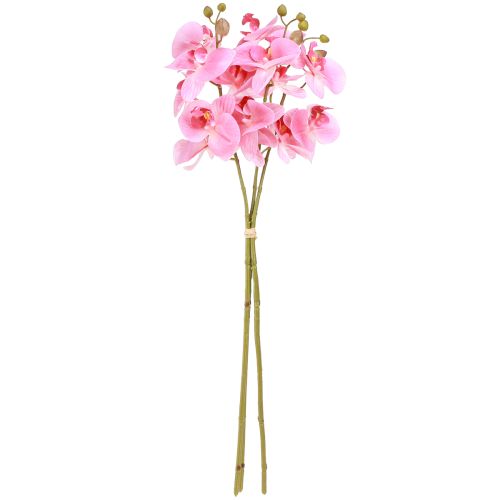 Artikel Künstliche Orchideen Pink Kunstblumen wie echt 56cm 3St