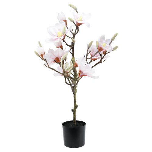 Kunstblume Magnolie Magnolienbaum künstlich Rosa 74cm