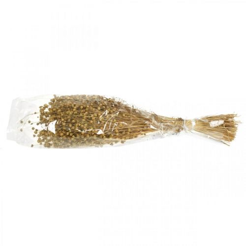Artikel Natürlicher Flachs, Gräser für Trockenfloristik, Linum Naturprodukt 160g