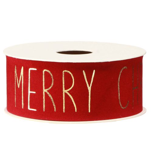 Artikel Merry Christmas Dekoband Zierband Rot Gold B40mm L5m