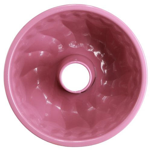 Artikel Metall Deko Schale Backform Gugelhupf Pink Ø23cm H12cm