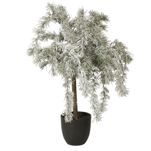 Floristik24 Mini Weihnachtsbaum Topf Zeder Beschneit Künstlich H60cm