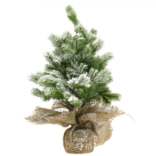 Artikel Mini Weihnachtsbaum im Sack Verschneit Ø25cm H42cm
