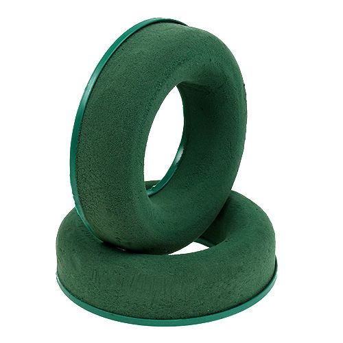 Artikel Steckschaum Ring Kranz Grün H2,5cm Ø17cm 6 St