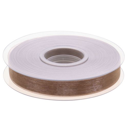 Artikel Organzaband Geschenkband Beige Band Webkante Taupe 15mm 50m