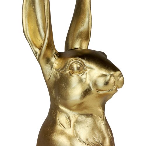 Floristik24 Deko Osterhase Gold Osterdeko Hase stehend H42cm