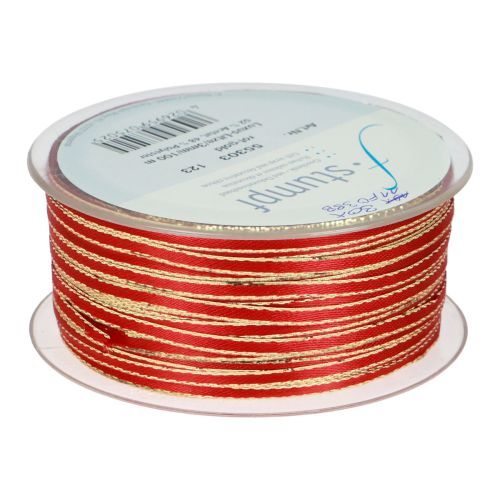 Artikel Schleifenband Geschenkband Litzenband Rot Gold 3mm 100m