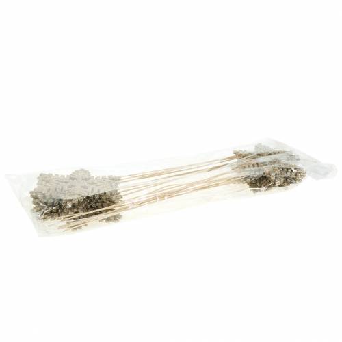 Artikel Dekostecker Schneeflocke Glitter Ø8/10cm 18 St