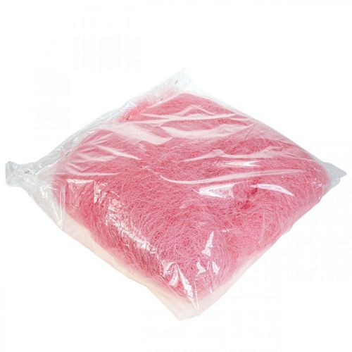 Artikel Sisalgras zum Basteln, Bastelmaterial Naturmaterial Rosa 300g