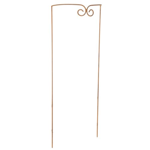 Artikel Rankhilfe aus Metall, geschwungenes Rankgitter für Garten und Pflanztöpfe, 75 cm Höhe, Braun