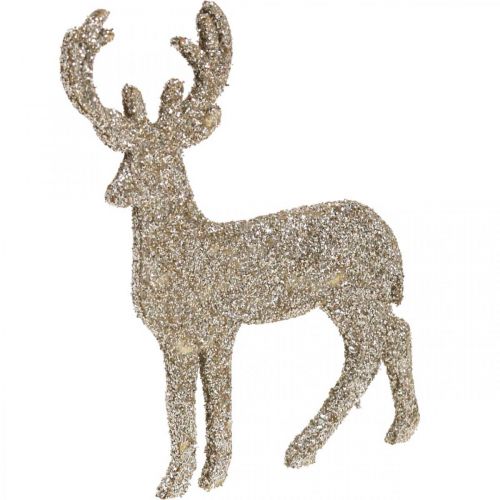 Artikel Streudeko Weihnachten Hirsch Deko Gold Glitter 6×8cm 24 St