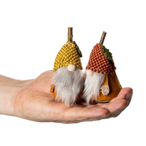 Artikel Wichtel-Figuren-Set aus Stoff und Kunststoff mit Strickmütze Eichel-Design 10 cm 6 Stück